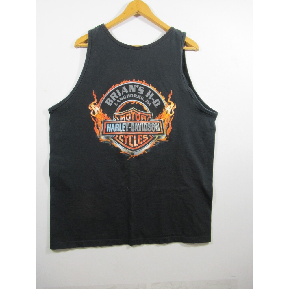 Harley Davidson Langhorne Pennsylvania T-Shirt Men 2XL Sleeveless Tank Top